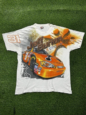 VTG Chase Jeff Burton #31 Cingular Chevy NASCAR T-Shirt Size XL Going Mobile Aop Cover