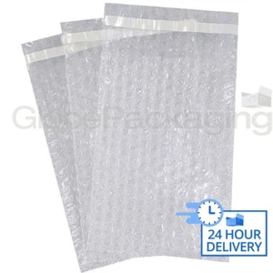 200 x BP2 STARKE EINFACHE KLARE PEEL & SEAL LUFTPOLSTERBEUTEL BEUTEL 130x185 mm (5x7,5") - Bild 1 von 5
