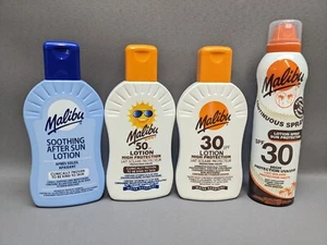 Juego de loción MALIBU Kids SPF50, SPF30 loción y loción spray + After Sun 200 ml - Imagen 1 de 2