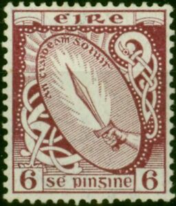 Ireland 1923 6d Claret SG79 Fine MM