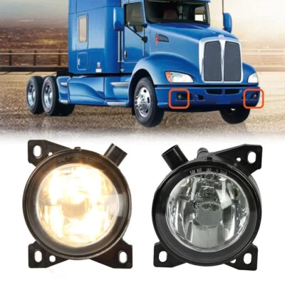 Par de faros antiniebla con bombillas lado izquierdo y derecho para KENWORTH T660 Peterbilt 579 587 Foto 1 de 4