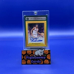 Oscar Robertson 2021-22 Panini Court Kings Legacy Portraits Auto Jade SP - Picture 1 of 2