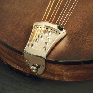 8String Mandolin Tailpiece Golden Mandolin Tailpiece Bridge Musical Instrument  - Picture 1 of 10