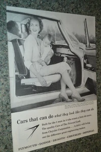 1959 CHRYSLER "SWIVEL SEAT" ORIGINAL LARGE ADVERTISEMENT PRINT AD 59 PLYMOUTH - Picture 1 of 1