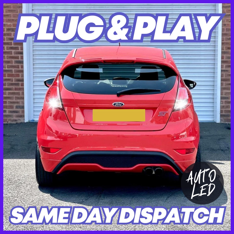 Luces de marcha atrás LED blancas brillantes para FORD Fiesta Zetec S ST B299/B409 (2008-2018) Foto 1 de 1