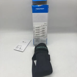 Schwarze Aircast Knöchelstütze Bandage rechter Fuß Größe Medium leichte Nutzung - Bild 1 von 4