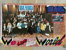 VINTAGE 1985 MICHEAL JACKSON WE ARE THE WORLD Verkerke Poster MINT IN PLASTIC