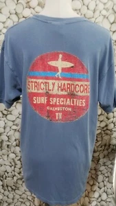Coastal Classics Shirt Mens Size Large Blue Strictly Hardcore Surf Galveston - Picture 1 of 7