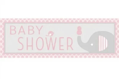 Banner de festa Creative Converting Little Peanut-Girl chá de bebê indoor outdoor - Imagem 1 de 4