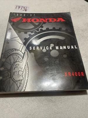 Honda XR400R 1996 1997 manual de servicio OEM Foto 1 de 4