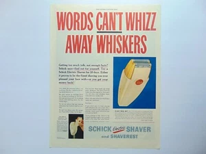 1948 SCHICK ELECTRIC RAZOR and Razor Rest Vintage Art Print Ad - Bild 1 von 1