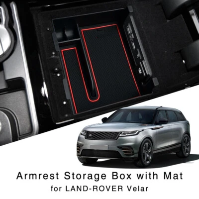For Land Rover Velar 2017-2019 Armrest Storage Box Center Console Organizer Tray - Image 1 of 4