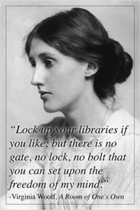 VIRGINIA WOOLF english writer INSPIRATIONAL QUOTE POSTER modernist 20x30 - Picture 1 of 2