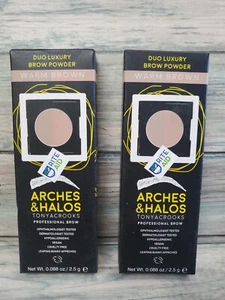 2 PACK - Arches and Halos Tonya Crooks Pro Brow Building Powder "WARM BROWN" - Picture 1 of 2