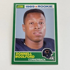 1989 Score Football Donnell Woolford Chicago Bears RC Rookie Card #247 - Picture 1 of 2