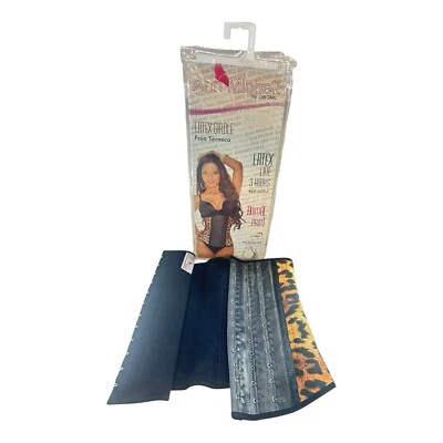 Ann Michell The Original Latex Girdle 3 Hooks 2024 Animal Print Waist Training - Image 1 of 4
