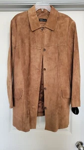 New! 100% Leather Valerie Stevens Woman Duster Jacket Women's 2X Brown - Picture 1 of 7
