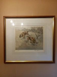 Limted Edition Print 23/200  Golden Cockers By Henry Wilkinson - Picture 1 of 4