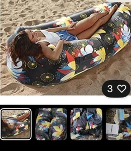INFLATABLE Hammock Air Sofa Hammock Camping Pool Beach WEKAPO Unused - Picture 1 of 1