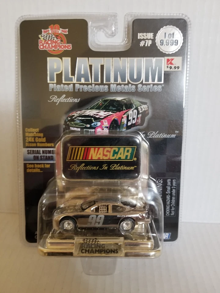 Racing Champions Cartoon Network #9 Nascar Platinum Plated Precious Metals Series Diecast Car