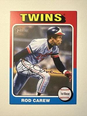 2024 Topps Heritage Rod Carew ⚾️ #OB-6 Oversized Boxloader  - HOF TWINS - Image 1 of 2