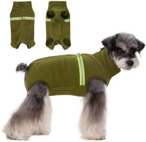 Dog Warm Coat - Polar Fleece Dog Pajamas Bodysuit - Picture 1 of 8