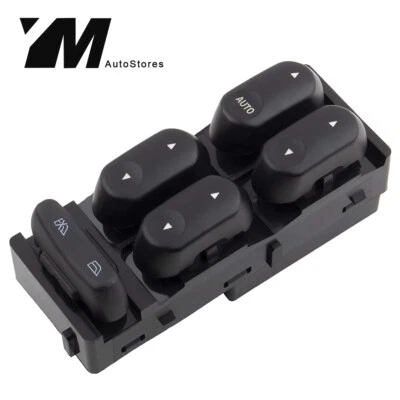 Interruptor de janela Master Power para 2002-2006 Ford Crown Victoria dianteiro lado do motorista - Imagem 1 de 4