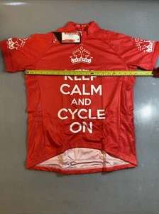 ScudoPro keep calm and cycle on cycling jersey Medium M (8589-6) - Picture 1 of 6