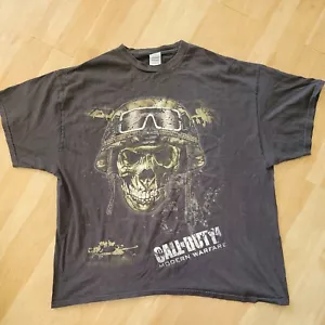 T-Shirt Call of Duty 4 Modern Warfare Game Promo 2007 grafisch schwarz Größe 2XL - Bild 1 von 4