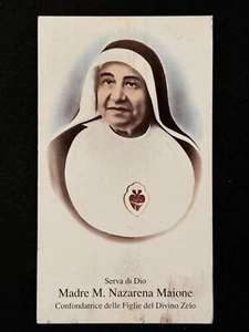 holy card relic santino reliquie reliquia "SIERVA MADRE. M NAZARENA MAIONE" - Picture 1 of 2