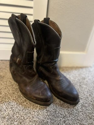 Chippewa Hombres Botas de Vaquero Marrón Suela Vibram Talla 9D 20012 Foto 1 de 4