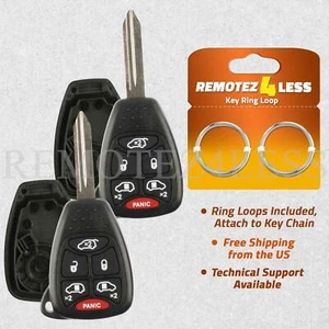 2 For 2004 2005 2006 2007 Dodge Grand Caravan 6b Remote Shell Case Car Key Cover - Picture 1 of 6