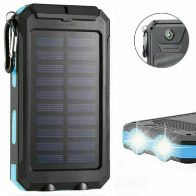 Cargador portátil USB Super 10000 mAh 2021 banco de energía solar para teléfono celular Foto 1 de 4