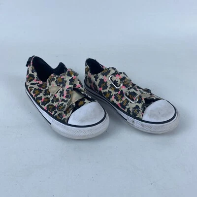 Converse All-Star CTAS 2V OX Infantil Bebé Zapatos Talla 9 Multicolor Cheetah Pixel Foto 1 de 4