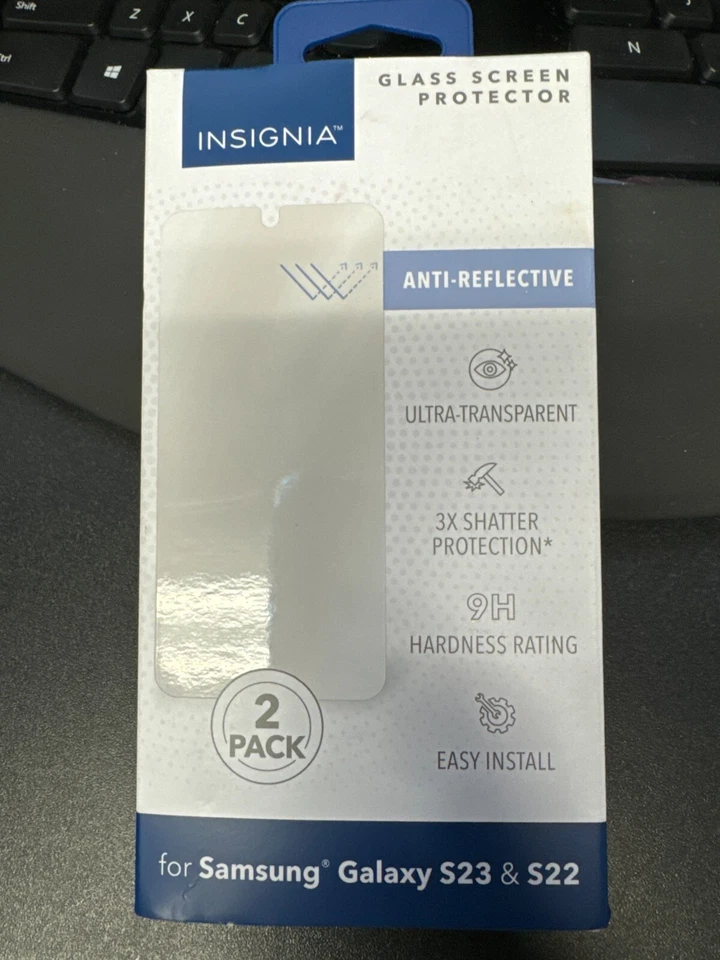 Insignia стекла протектор экрана для Samsung Galaxy S23 и S22 (2-Pack) прозрачный - Изображение 1 из 1