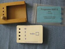 Lochkasten mit 40 Karten Grundschule 1. Klasse Mathematik, Add. u. Subtr. bis 20