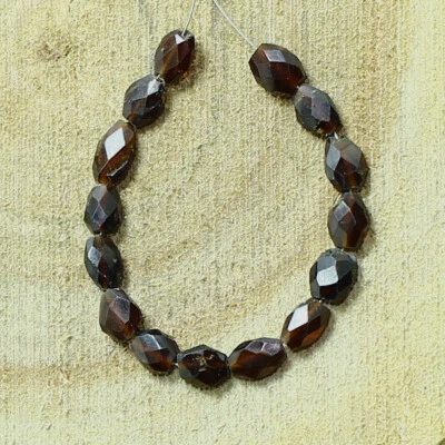 Hessonite Faceted Marquise Beads Briolette Natural Loose Gemstone Making Jewelry - Image 1 of 3