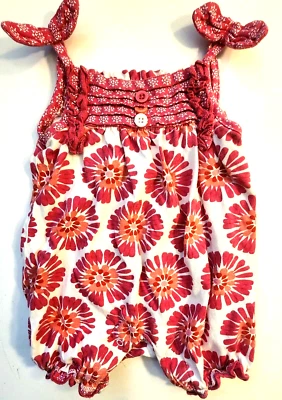 Koala Bab One Piece Jumper Infants 3mo Outfit White/Pink Floral print - Image 1 of 4