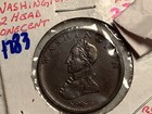1783 WASHINGTON  TWO HEADED CENT  AU HARD TO FIND IN THIS CONDITION COIN    