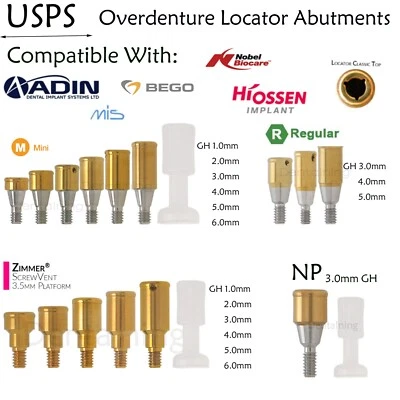 Pilar localizador de accesorios dentales EE. UU. para Hiossen/Zimmer/Nobel Biocare/Bego/Mis Foto 1 de 4