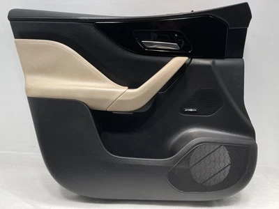 2017-2020 JAGUAR F-PACE LEFT FRONT DOOR TRIM PANEL BLACK/TAN TC:TR45 45K 45439 - Image 1 of 4