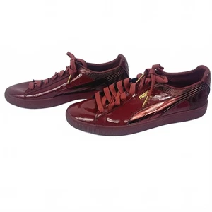 Clyde Wraith Hombre Talla 9 Zapatos Rojo Charol Zapatillas Usadas - Imagen 1 de 8
