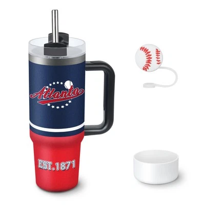 Стакан 30 унций прямые узкие автомобильные чашки с изолированным рукавом чашки портативный ручной... - Изображение 1 из 4