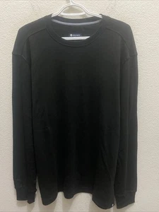 NUEVA Camiseta Sperry Para Hombre Grande Negra Cuello Redondo Manga Larga Nueva con Etiquetas $42 - Imagen 1 de 8