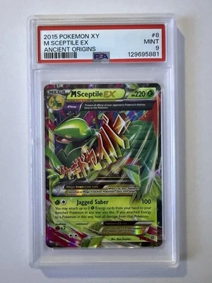 POKEMON XY ANCIENT ORIGINS #8 Mega SCEPTILE EX PSA 9 - Image 1 of 4