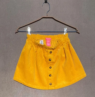 ISAAC MIZRAHI Falda Pana Amarillo Brillante Niña 7-8 Yo Algodón Informal Fiesta Corta Foto 1 de 4