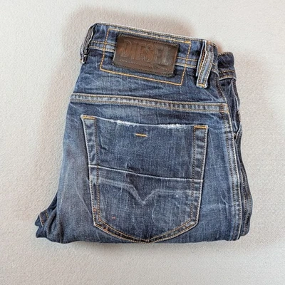 Jeans skinny Diesel Thommer X slim masculino tamanho 30x32 jeans stretch feito na Itália - Imagem 1 de 4