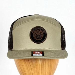 NUEVO CON ETIQUETAS Tiro con Arco Intercambio Buck y Flechas Cruzadas Parche 6 Paneles Liso Bill Snapback Sombrero - Imagen 1 de 13