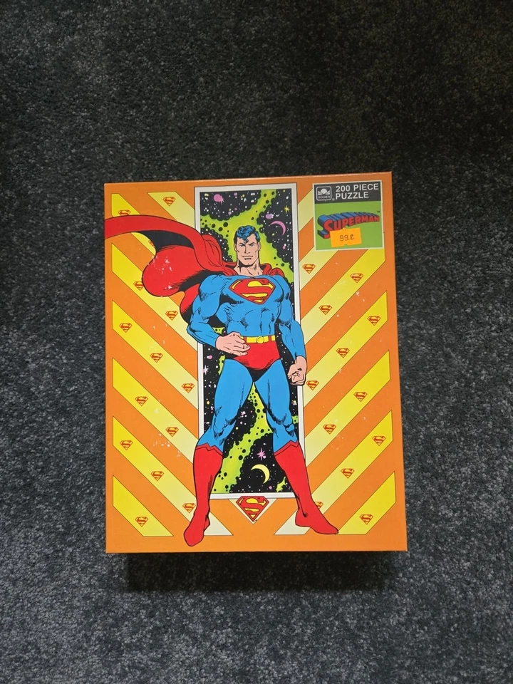 Rompecabezas Superman DC Comics 1989 vintage 200 piezas dorado años 80 sellado Foto 1 de 4