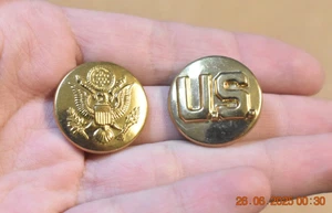 Insegna in ottone ramo immateriale arruolato esercito americano post-ww2 - Foto 1 di 2